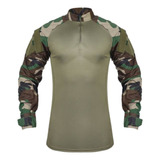 Camisa Tática Resistente Combat Safo C Punhos Reguláveis