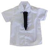 Camisa Temática Chefinho Branca Lisa Infantil Menino Blusa Social Festa  3 Anos 