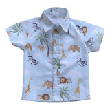 Camisa Temática Social Infantil Safari Bichinhos