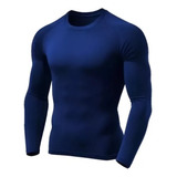Camisa Térmica Azul Marinho Manga Longa
