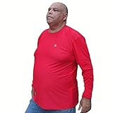Camisa Térmica Com Proteção Solar Uv 50 Plus Size Perfis Até 205 Kilos G7 Vermelho 