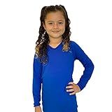 Camisa Térmica Infantil Kids Azul Royal Camiseta Unissex Proteção Solar Fator Uv50 Fator 06 