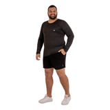 Camisa Térmica Masculina Segunda Pele Uv 50 Plus Size