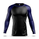 Camisa Térmica Segunda Pele AD Store Proteção Uv 50 Preto Azul Marinho XGG