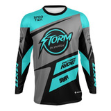 Camisa Trilha E Motocross Personalizada Com Nome E Numero