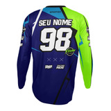 Camisa Trilhao Motocross Personalizada Com Seu Nome E Numero