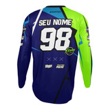 Camisa Trilhao Motocross Personalizada Com Seu Nome E Numero