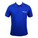 Camisa Ultragaz Polo Azul Bordado P