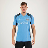 Camisa Umbro Grêmio Aquecimento 2023 Azul