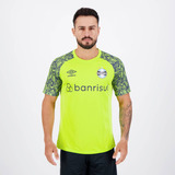 Camisa Umbro Grêmio Treino Goleiro 2024 Verde E Marinho