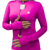 Camisa Uv Blusa Tecido Gelado Macio Proteção Solar Zíper
