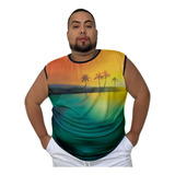 Camisa Uv Regata Masculina Machão Plus