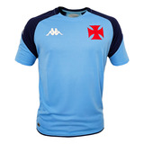 Camisa Vasco Da Gama Kappa 2024 Treino Goleiro Azul Oficial