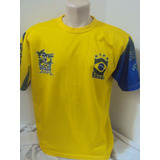 Camisa Verde Amarela E Azul Copa Do Mundo 2002 Tam G