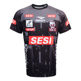Camisa Vôlei Sesi Bauru Time Masculino 24 25 Preta Masculina