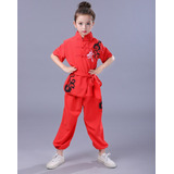 Camisa Wushu Uniforme Infantil Camiseta De Kung Fu Terno