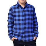 Camisa Xadrez Infantil Flanelada Quentinha Unissex Promoção