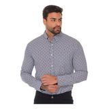 Camisa Xadrez Social Masculina Estampada Slim Fit Roxxo