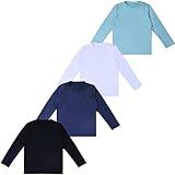 Camisas Termicas Manga Longa De Menino Kit 4 Blusas Infantil E Juvenil De Crianças Masculino Tamanho 8