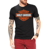 Camiseta 100 algodão Moto Harley Davidson