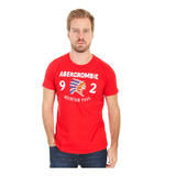 Camiseta Abercrombie 92 Indian Mountain Pass Vermelha