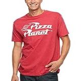 Camiseta Adulta Toy Story Pizza Planet Delivery Vermelho Mesclado GG