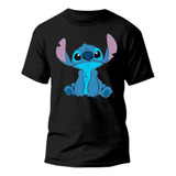 Camiseta Adulto Lilo Stitch Camisa 100 Algodão Promoção