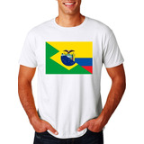 Camiseta Adulto Ou Infantil Bandeira Brasil