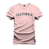 Camiseta Agodão T-Shirt Unissex Premium Macia Estampada Californ Hils Rosa G