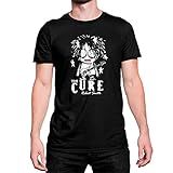 Camiseta Algodão Banda The Cure Indie Manga Curta Cor Preto Tamanho M