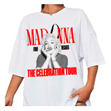 Camiseta Algodao Madonna Queen Four Decades Celebration Tour