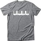 Camiseta Algodão Masculina Música Piano Teclas