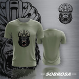 Camiseta Algodão Ultrasoft Casual Masculina Exclusiva Gorila