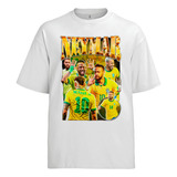 Camiseta Algodão Unissex Tshirt Neymar Seleção Brasileira
