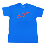 Camiseta Alpinestars Ageless Classic Azul Royal Vermelha