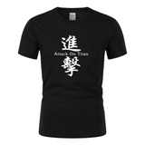 Camiseta Ataque Dos Titãs Shingeki No Kyojin Anime Japonês