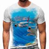 Camiseta Avião Aviação Boing Voar Mar