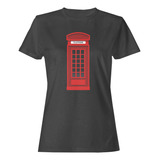 Camiseta Baby Look Cabine Telefônica Inflesa Londres
