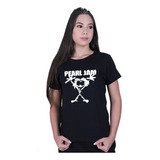 Camiseta Baby Look Fem Pearl Jam Banda T shirt