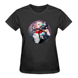 Camiseta Baby Look Feminina Arlequina Personagem Camisa