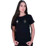 Camiseta Baby Look Feminina Atletico Mineiro Galo Camisa