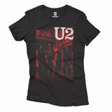 Camiseta Baby Look Feminina Helter Skelter Rock U2