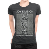 Camiseta Babylook Joy Division Unknown Pleasures Pós-punk