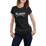 Camiseta Babylook Show Slash Tour Rock