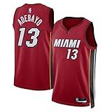 Camiseta Bam Adebayo Miami Heat NBA Boys Youth 8 20 Red Statement Edition Swingman Azul P