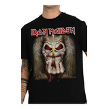 Camiseta Banda Iron Maiden Finger Consulado Do Rock Oficial