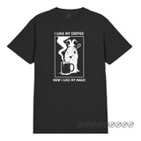 Camiseta Baphomet I Like My Coffee How I Like My Magic