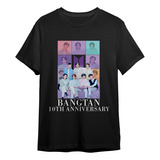 Camiseta Basica 10th Bts Bangtan Boys