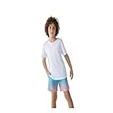 Camiseta Básica Infantil Menino Modelagem Regular Tam 1 A 16 Branco 014