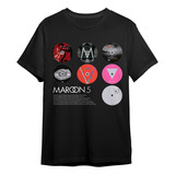 Camiseta Básica Maroon 5 Banda Rock